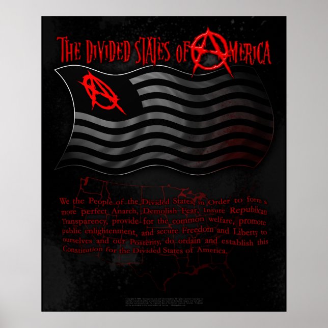 Die gespaltenen Staaten Amerikas Poster (Vorne)