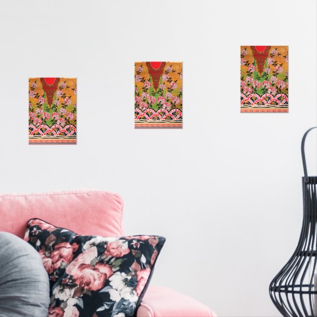die Gestaltung der roten und schwarzen Wand Bilderwand Sets (Wohnzimmer)
