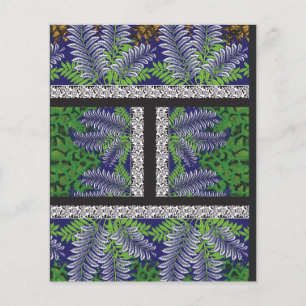 die Gestaltung eines grün-gelben Musters Flyer