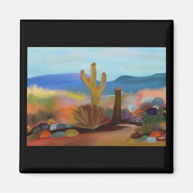 Die gestrichene Wüste Magnet (Vorne)