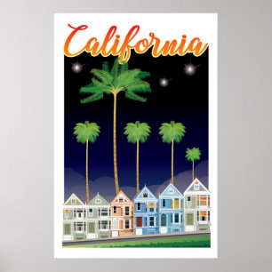 Die gestrichenen Damen in der Nacht San Francisc Poster