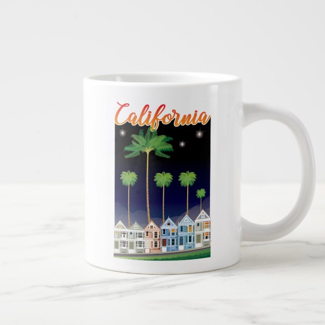 Die gestrichenen Ladys in der Nacht| San Francisco Jumbo-Tasse (Rechts)