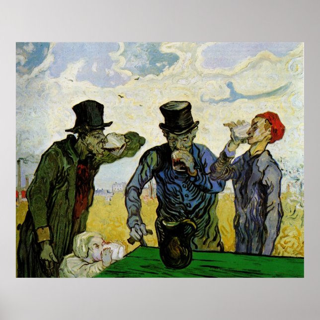 Die Getränke von Vincent van Gogh Poster (Vorne)