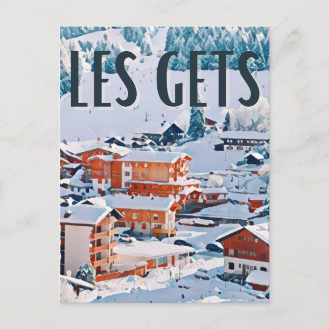 Die Gets Skistation Postkarte (Vorderseite)