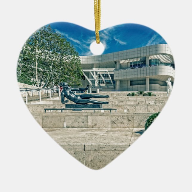 Die Getty Mittelankunfts-Piazza Keramik Ornament (Vorne)