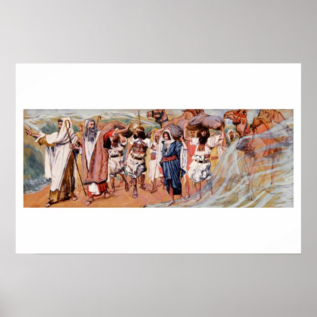 Die Gewässer sind geteilt. Gemälde von James Tisso Poster (Vorne)