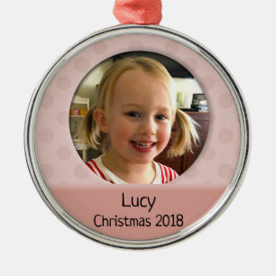 Die Gewohnheits-erste WeihnachtsFoto-Verzierung Ornament Aus Metall
