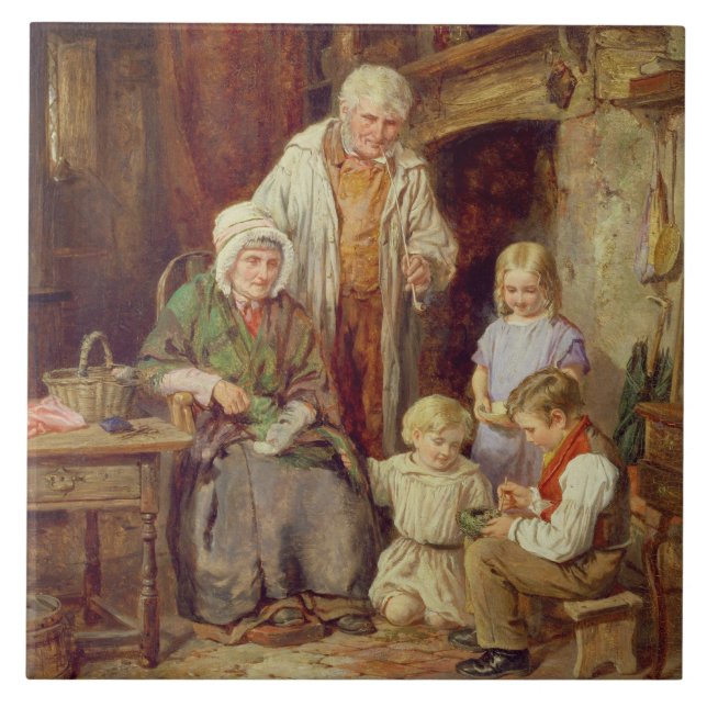 Die gewordenen Vögel Fliese (Vorderseite)