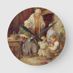 Die gewordenen Vögel Runde Wanduhr