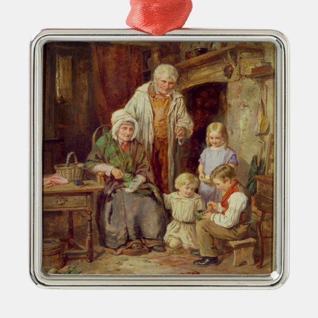 Die gewordenen Vögel Silbernes Ornament (Vorne)