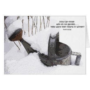 Die Gießkanne-Karte des Gärtners