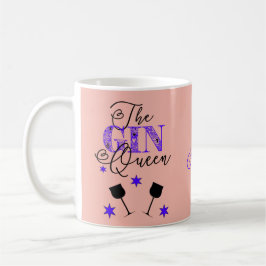 Die Gin Queen Pink stilvoll Kaffeetasse