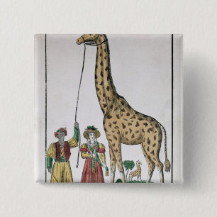 Die Giraffe dargestellt König vom Pasha von Button