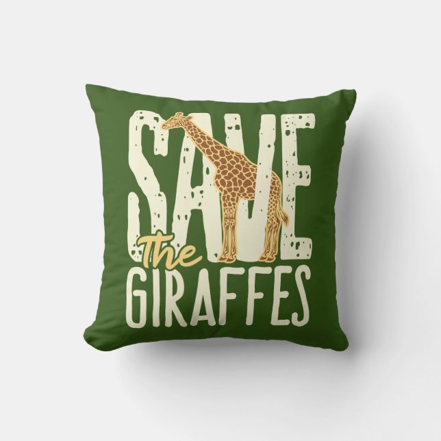 Die Giraffen Giraffe Lover gerettet Kissen (Vorderseite)