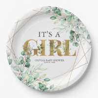 Die Girl Greenery Eucalyptus Gold Baby Dusche