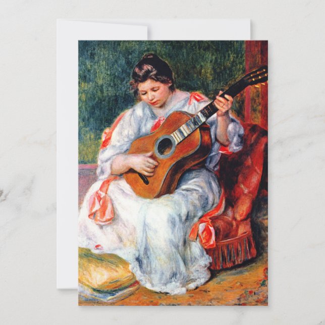 Die Gitarrist von Pierre Renoir (Vorderseite)