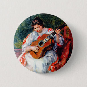 Die Gitarrist von Pierre Renoir Button