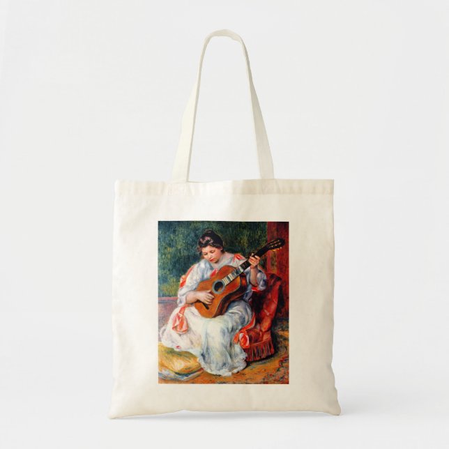 Die Gitarrist von Pierre Renoir Tragetasche (Vorne)