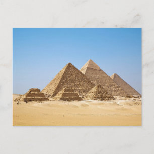 Die Gizah-Pyramiden in Ägypten Postkarte