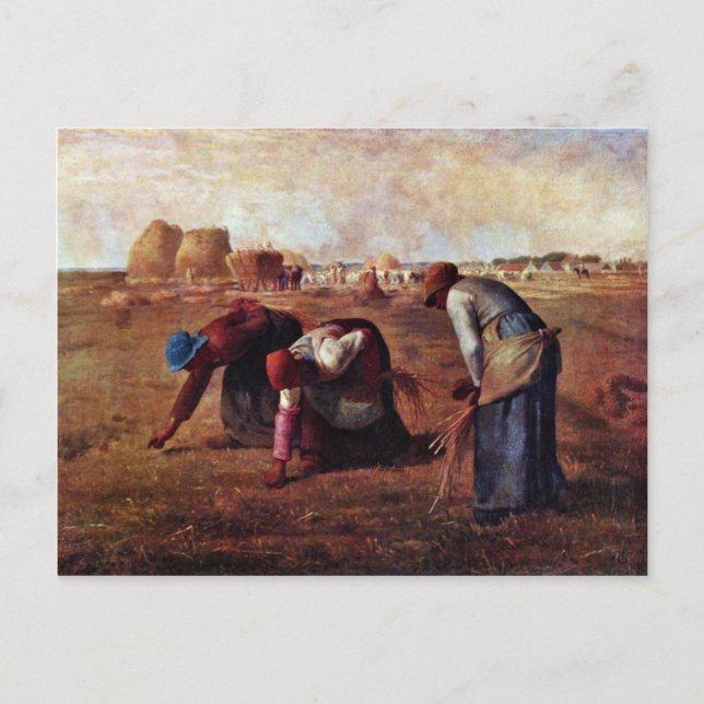 Die Gleaners by Millet (beste Qualität) Postkarte (Vorderseite)