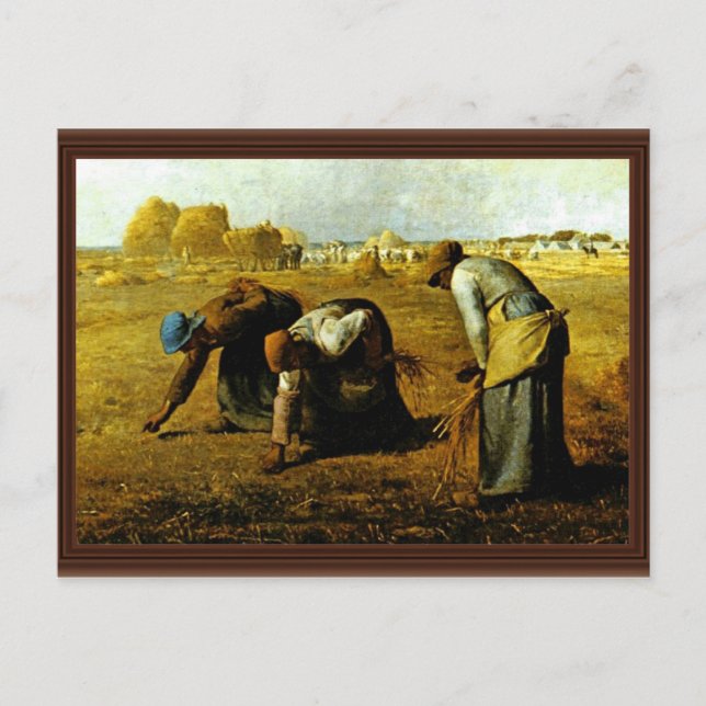 Die Gleaners, von der Mühle (beste Qualität) Postkarte (Vorderseite)