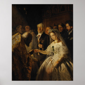 Die gleichberechtigte Ehe (1862) von Wasily Pukire Poster