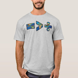 Die Gleichheit ist größer als die Division T-Shirt