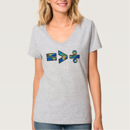 Die Gleichheit ist größer als die Division T-Shirt