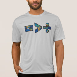 Die Gleichheit ist größer als die Division T-Shirt