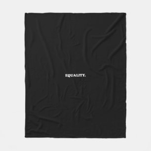 Die Gleichheit schwarz-weiß minimalistisch modern Fleecedecke