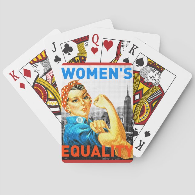 Die Gleichheits-Karten der Frauen Spielkarten (Rückseite)