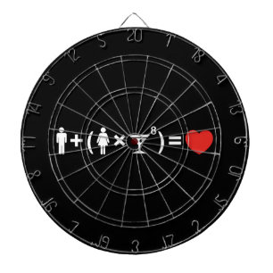 Die Gleichung der Liebe für Frauen Dartscheibe