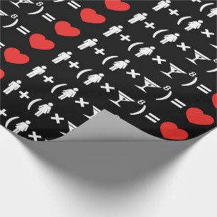 Die Gleichung der Liebe für Frauen Geschenkpapier