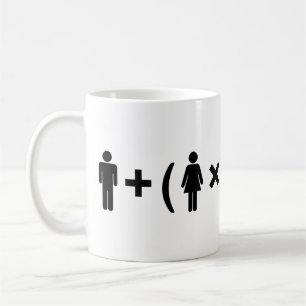 Die Gleichung der Liebe für Frauen Kaffeetasse
