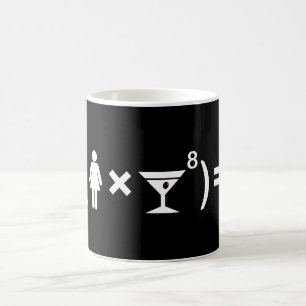 Die Gleichung der Liebe für Frauen Kaffeetasse