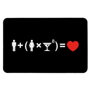 Die Gleichung der Liebe für Frauen Magnet