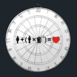 Die Gleichung der Liebe für Männer Dartscheibe<br><div class="desc">Die betrunkene mathematische Gleichung der Liebe. Es kann schwierig und frustrierend sein,  Ihre echten Gefühle für das zu zeigen,  was Sie Liebe. Wie wär's mit einem kleinen deCOURAGEment? Globe Trotters ist auf die Idiosynkratische Bildsprache aus der ganzen Welt spezialisiert. Hier finden Sie einzigartige Grußkarten,  Postkarten,  Poster,  Mousepads und mehr.</div>