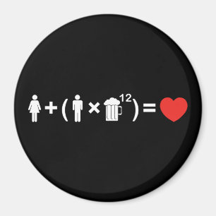 Die Gleichung der Liebe für Männer Magnet