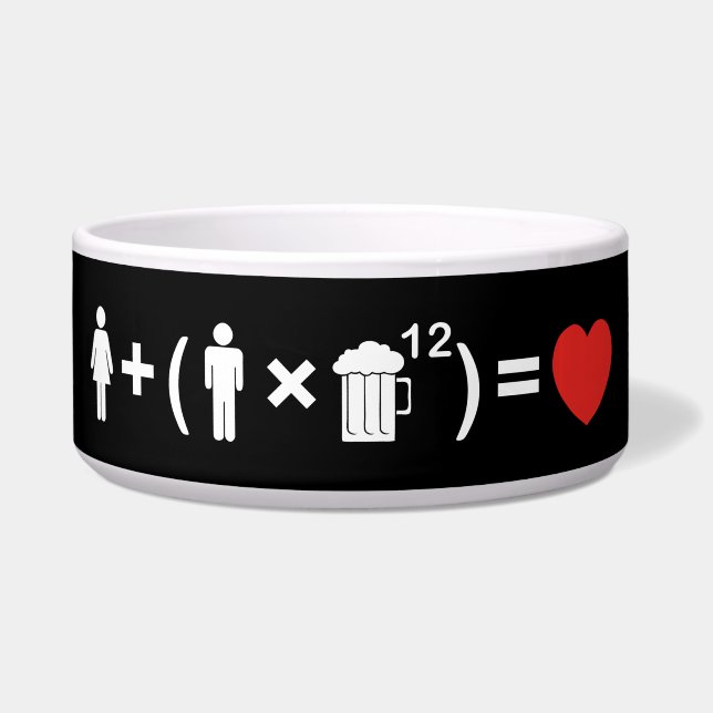 Die Gleichung der Liebe für Männer Napf (Vorderseite)