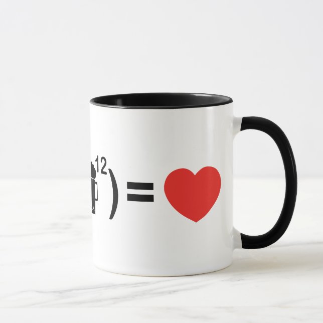 Die Gleichung der Liebe für Männer Tasse (Rechts)