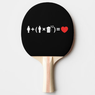 Die Gleichung der Liebe für Männer Tischtennis Schläger