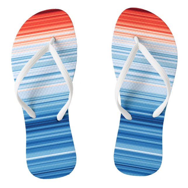 Die globale Erwärmung löst den Klimawandel aus Flip Flops (Fußbett)
