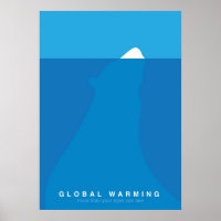 Die globale Erwärmung Rette das Polar Bären-Poster