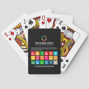 Die globalen Ziele der UN SDG 2030 Spielkarten