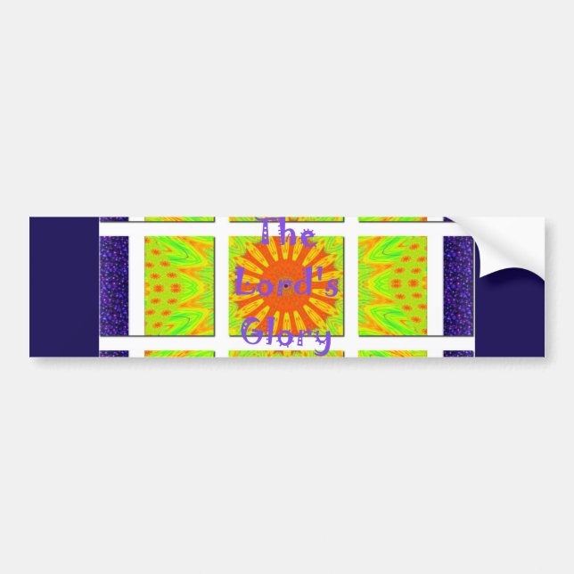 Die glorreiche Geometrie des Herrn: spielerisch un Autoaufkleber (Vorne)