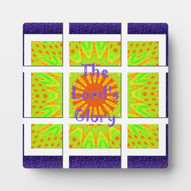 Die glorreiche Geometrie des Herrn: spielerisch un Fotoplatte (Vorderseite)