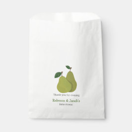 Die glückliche Birne Paare Babydusche danke Geschenktütchen