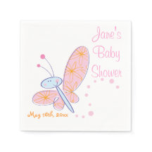 Die glückliche Butterfly-Babydusche