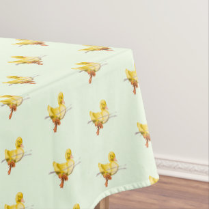 Die glückliche gelbe Ente Tischdecke
