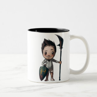 Die glückliche Gewindebohrer-Tasse Zweifarbige Tasse
